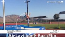 Un saut de cinq mètres et un salto, défi relevé pour  Renaud Lavillenie