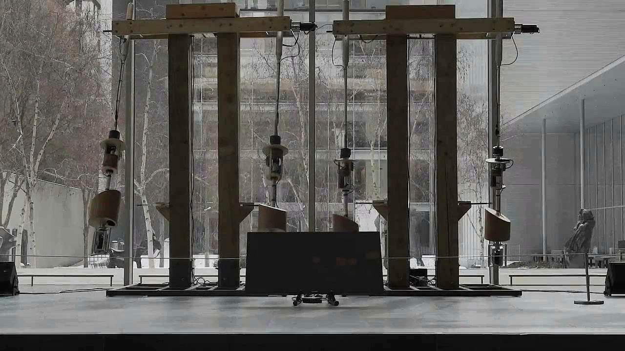 Björk / Andy Cavatorta Gravity Harps at MoMA, NYC