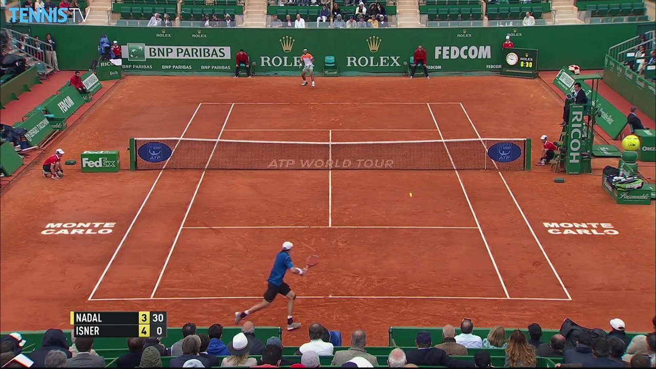 Le splendide point de Rafael Nadal face à John Isner