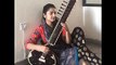 Yumna Zaidi playing sitar