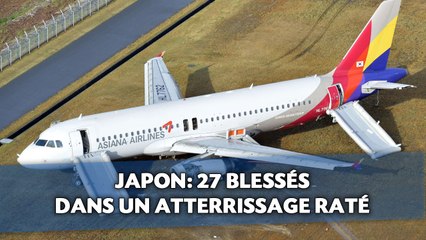 Japon: 27 blessés dans un atterrissage raté
