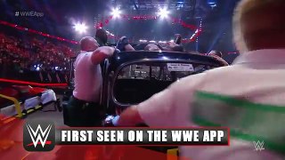 Roman Reigns is attended to by medical personnel FIRST SEEN ON THE WWE APP, April 13, 2015