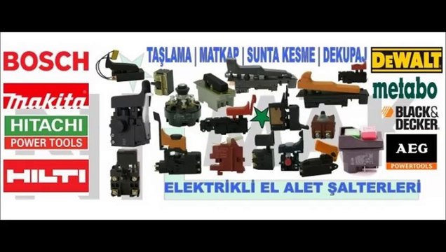 ELEKTRİKLİ EL ALETLERİ TETİK VE ŞALTER ÇEŞİTLERİ 41NL
