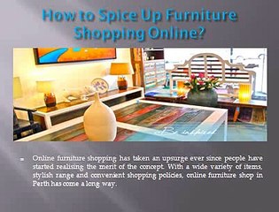 Spice Up Furniture Shopping Online