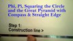 Geometry - Phi, Pi, Squaring the Circle & the Great Pyramid