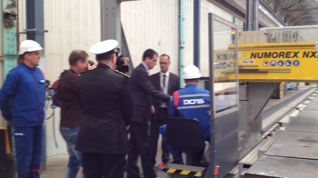 Découpe de la première tôle de la corvette égyptienne à DCNS