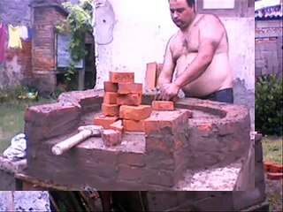 como hacer un horno de barro ( familia Correa Bermúdez)