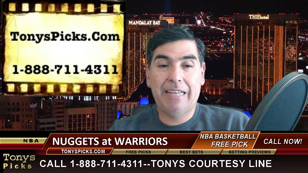 Golden St Warriors vs. Denver Nuggets Free Pick Prediction NBA Pro Basketball Odds Preview 4-15-2015