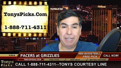 Memphis Grizzlies vs. Indiana Pacers Free Pick Prediction NBA Pro Basketball Odds Preview 4-15-2015