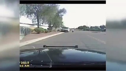 Un policier écrase volontairement un suspect