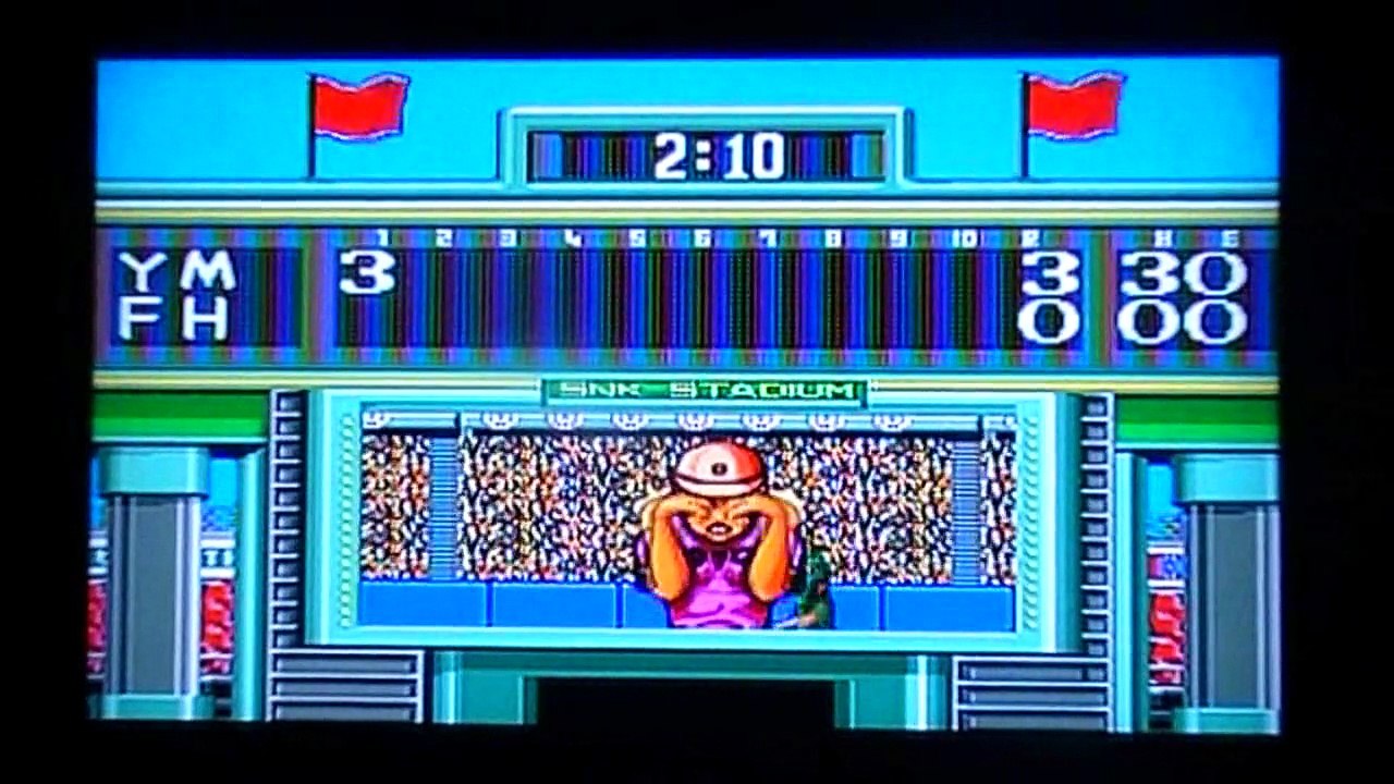 test Baseball stars sur neogeo  chaine retrogaming à l'arrache