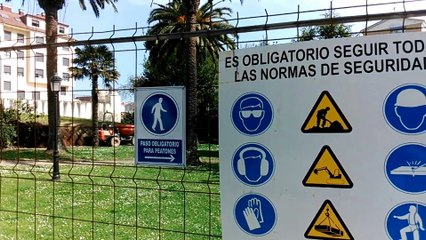 Comienzan obras de reforma del parque de Santarúa en Candás