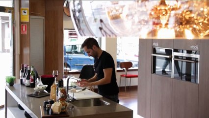 Mi pulpito a la gallega "merluza con guisantes"