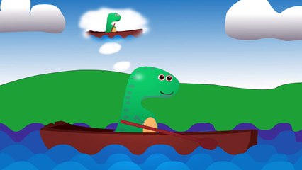 Row Row Row Your Boat | Nursery Rhymes with Dinosaurs! Dino Kids Songs