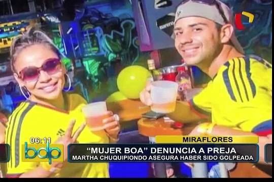 Miraflores: 'Mujer boa' denunció a su pareja por presunto secuestro y violación