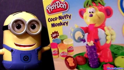 Play Doh Coco Nutty Monkey & Action Figure Minion Dave Singing Banana Despicable Me 2 Playdough