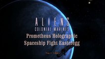 Easter Eggs - Holographic Spaceship Battle On Aliens Colonial Marines