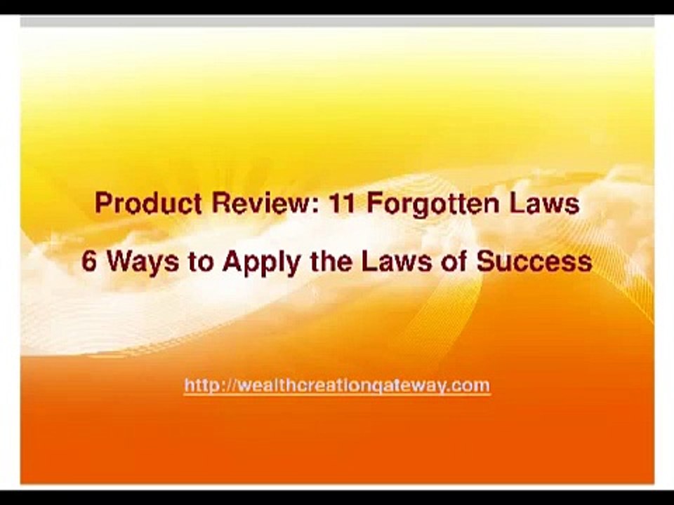 11 Forgotten Laws Review - Short Overview