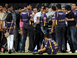 Shahrukh khan fight with security on IPL match at Wankhede Stadium with background sound