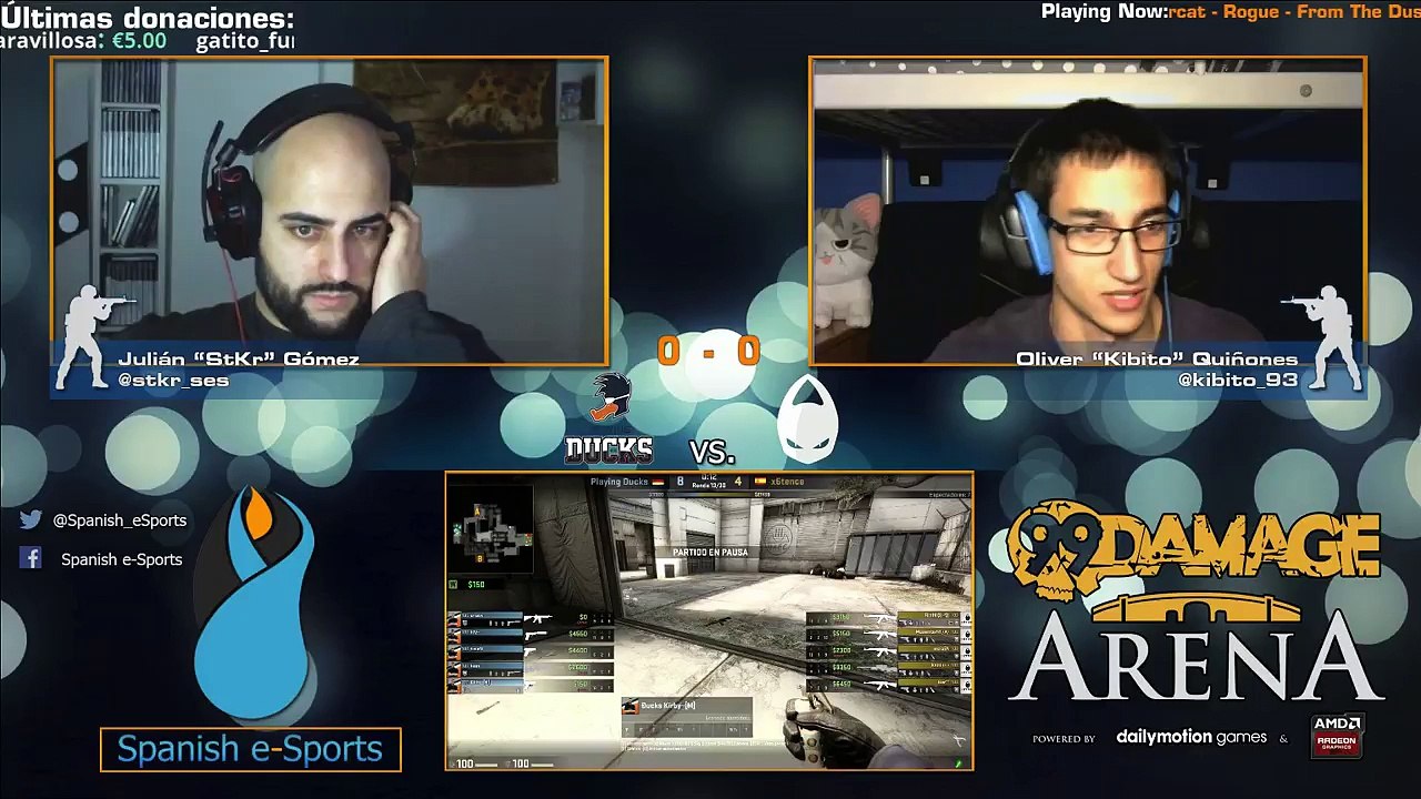 CSGO: Spanish e-Sports - 99Damage ARENA - Playing Ducks Vs X6tence 1/3 (REPLAY)