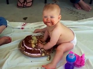 First Birthday Cake - Funny Baby