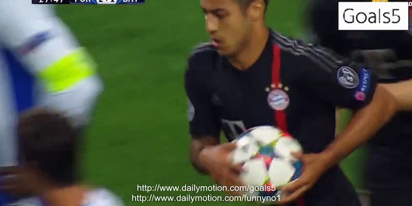 Thiago Alcantara Goal Porto 2 - 1 Bayern Champions League 15-4-2015