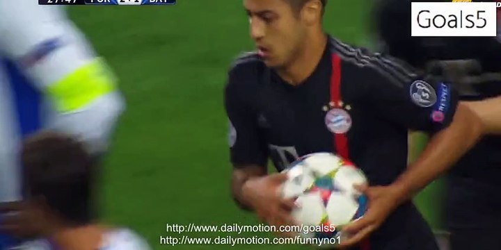 Thiago Alcantara Goal Porto 2 - 1 Bayern Champions League 15-4-2015