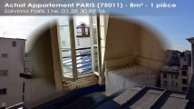 A vendre - appartement - PARIS (75011) - 1 pièce - 8m²