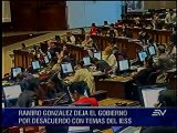 Por qué renunció Ramiro González