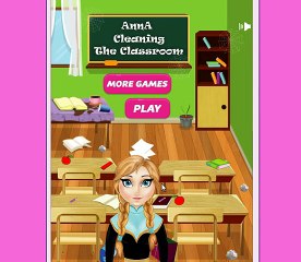 《〒》♣ Frozen Anna classroom cleaning game - Help Anna cleaning the classroom together