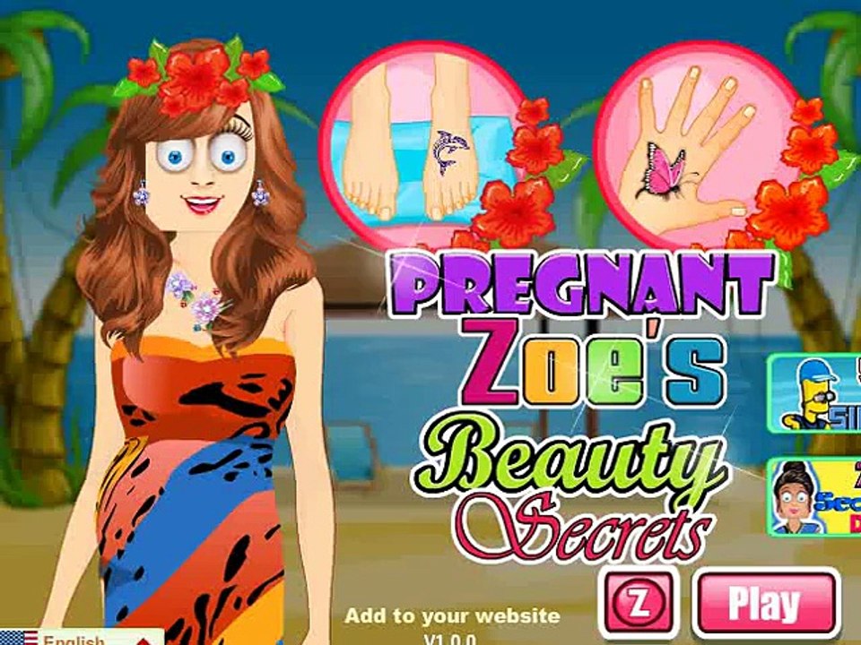 Pregnant Zoe beauty secrets game - Make Zoe look presentable by makeover