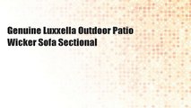 Genuine Luxxella Outdoor Patio Wicker Sofa Sectional