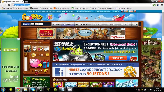 Gooprize : Gagner des cadeaux ou de l'argent paypal facilement et gratuitement !