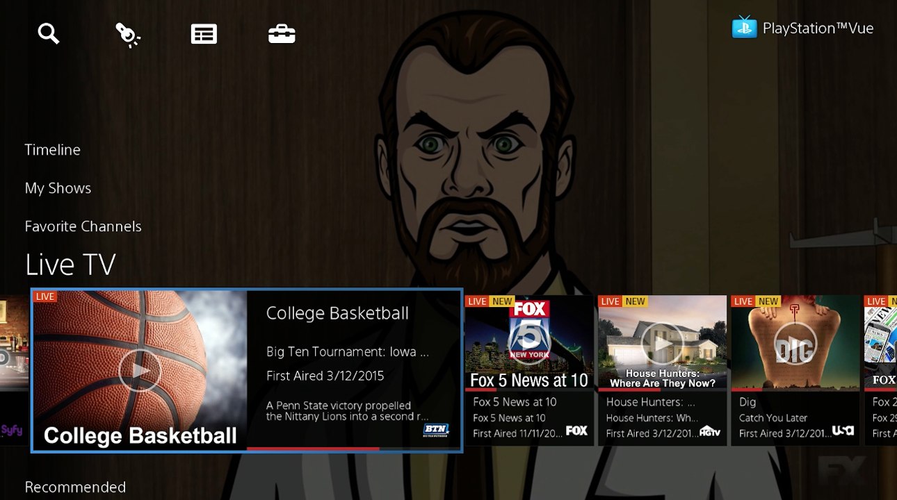 PS VUE Interface