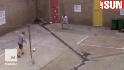 Footage emerges of Oscar Pistorius playing soccer in prison