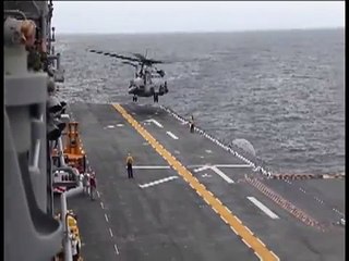 CH-53E Super Stallion Lands On USS Makin Island