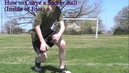How to Curve a Soccer Ball (Inside of Foot) 2