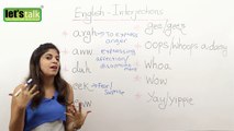 Using  Interjections in English – Free English Lesson