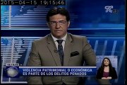 La violencia patrimonial o económica es parte de los delitos penados