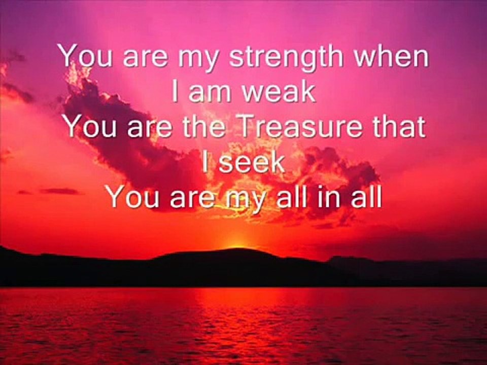 You are My All in All
