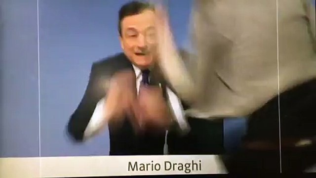 ECB President Mario Draghi Attacked By Protester Screaming End ECB Dictatorship