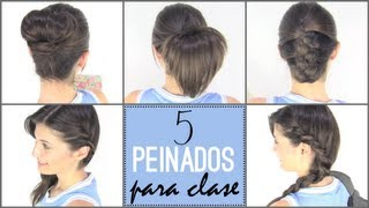 5 peinados faciles para ir a la escuela | 5 back to school hairstyles