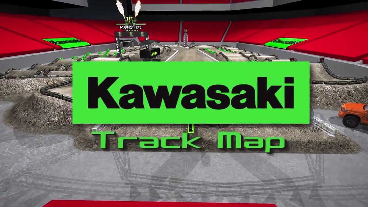 2015 AMA Supercross Rd 15 Santa Clara - Track Map (720p HD)