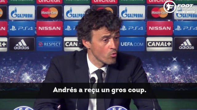 Luis Enrique donne des nouvelles d'Iniesta