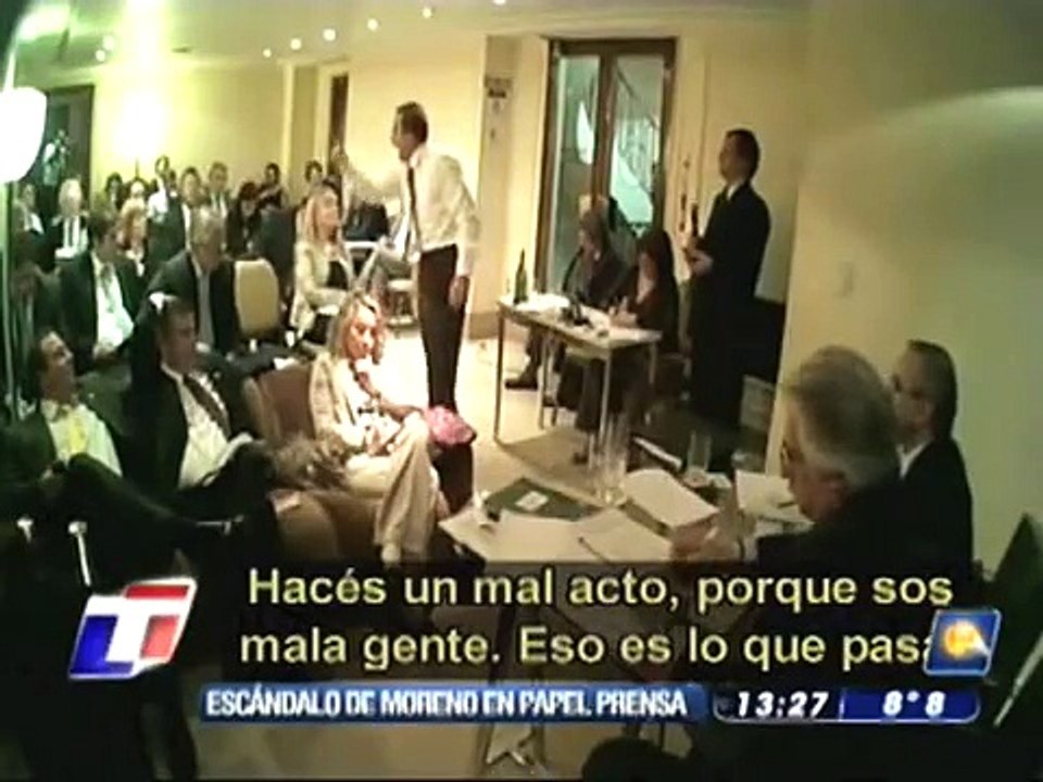 GUILLERMO MORENO - "ACA NO SE VOTA, ESTA CLARITO" MAFIA K EN PAPEL PRENSA