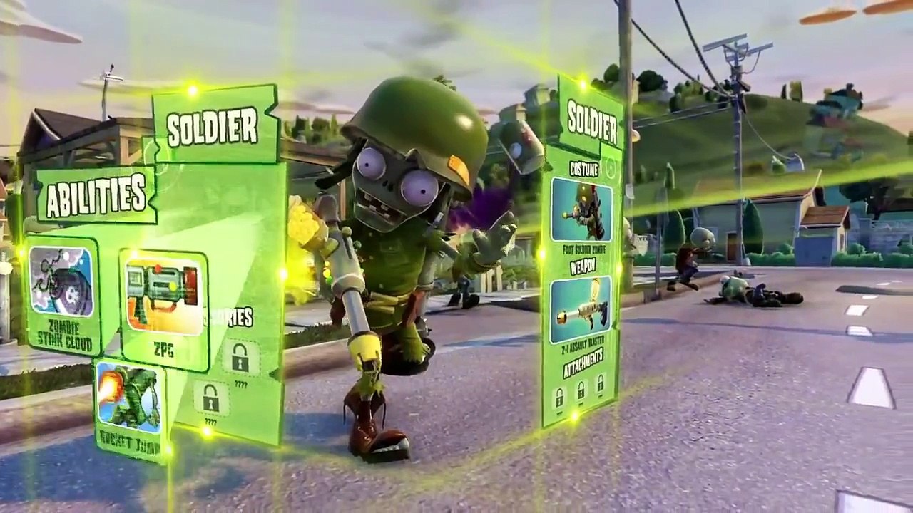 Gamescom 2013 Trailers - Plants vs Zombies Garden Warfare Zombie Gameplay Cinematic Trailer 【HD】