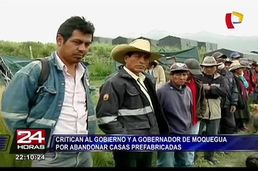 Critican al Gobierno por abandonar casas prefabricadas en Moquegua