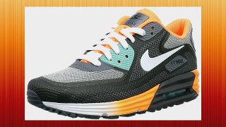 Nike Womens Air Max 90 Comfort 30 Trainers Black Schwarz AnthraciteWhiteDark GreyAtomic Orange Size 375