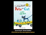 Download Pete the Cat A Pet for Pete My First I Can Read By James Dean PDF