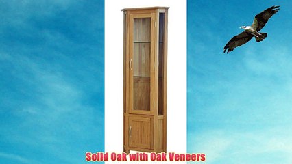 Morriswood Modern Oak Range Corner Display Cabinet, 1-Piece